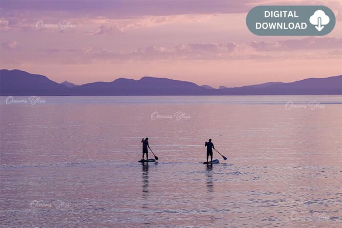 Pink Sunset Paddleboard