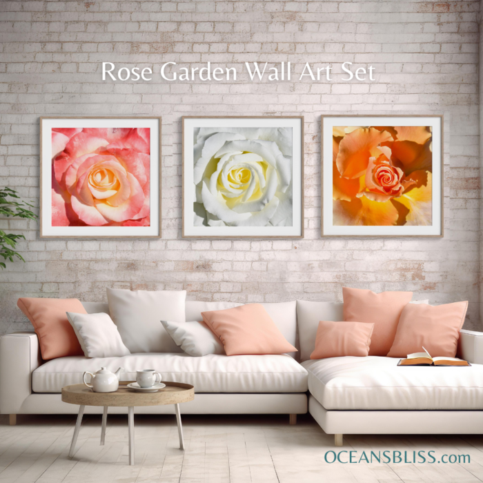 Rose Garden Wall Art Set