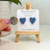 Blue Jeans Heart Studs - Image 3
