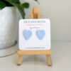 Blue Jeans Heart Studs - Image 2