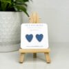 Blue Jeans Heart Studs