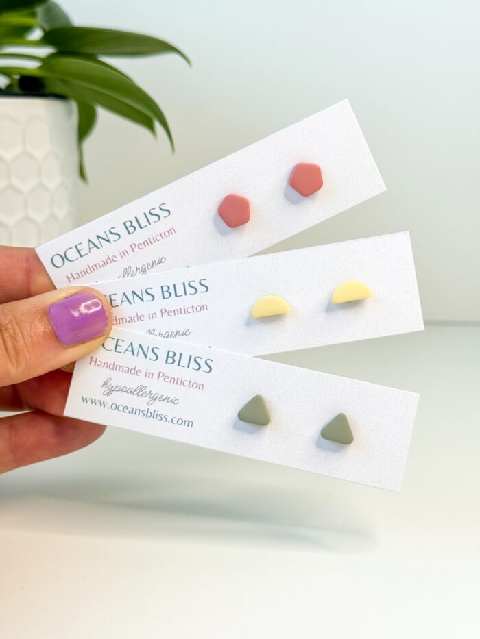 Cottagecore Minis Studs (3 Colours/Shapes)