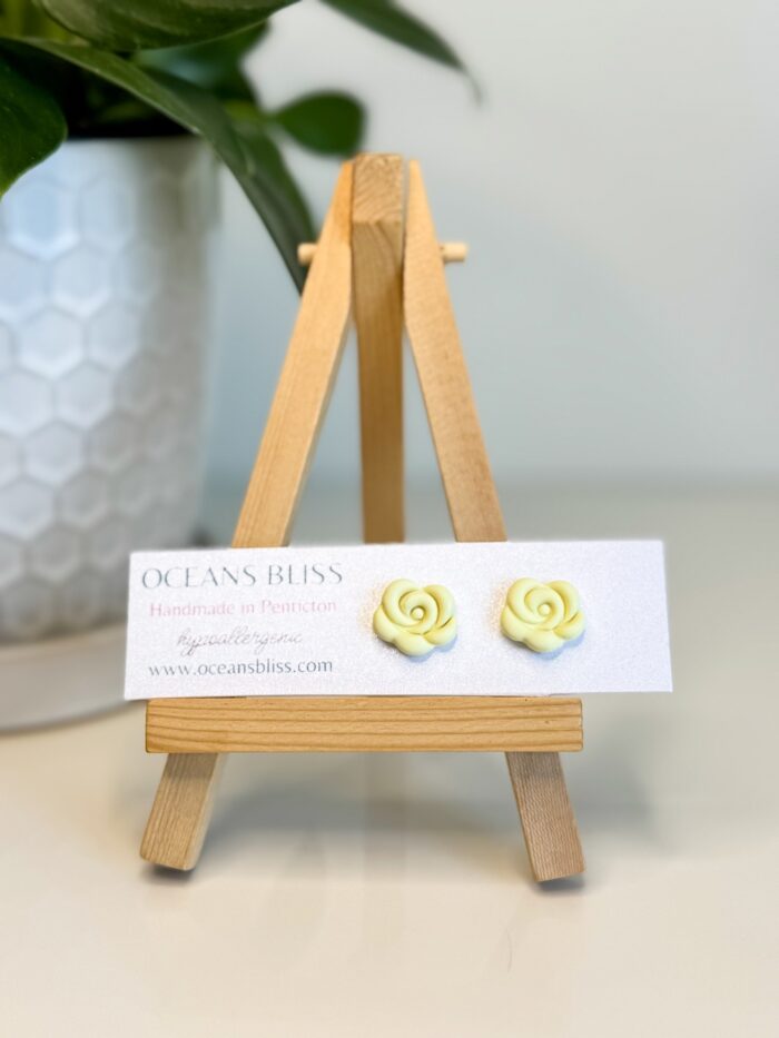 Garden Rose Studs (4 Spring Colours) - Image 4