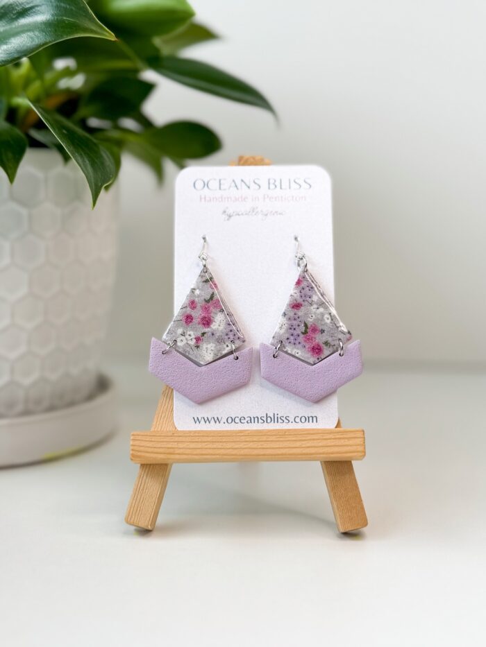 Vintage Lilac Garden Dangles