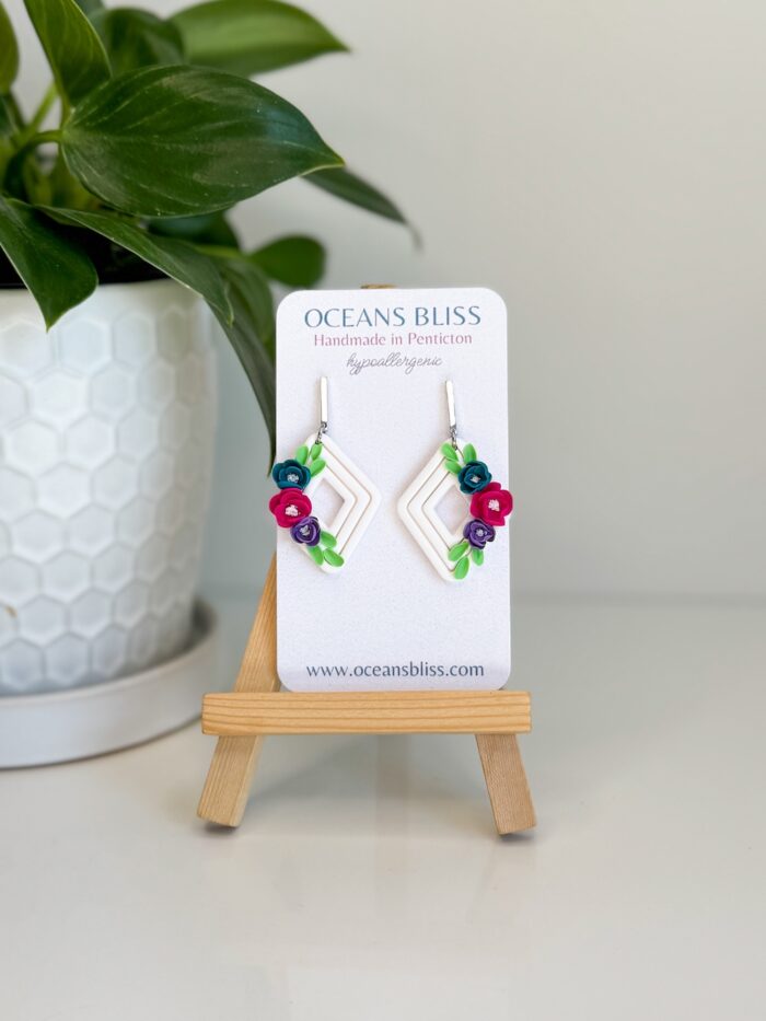 Bold Floral Dangles