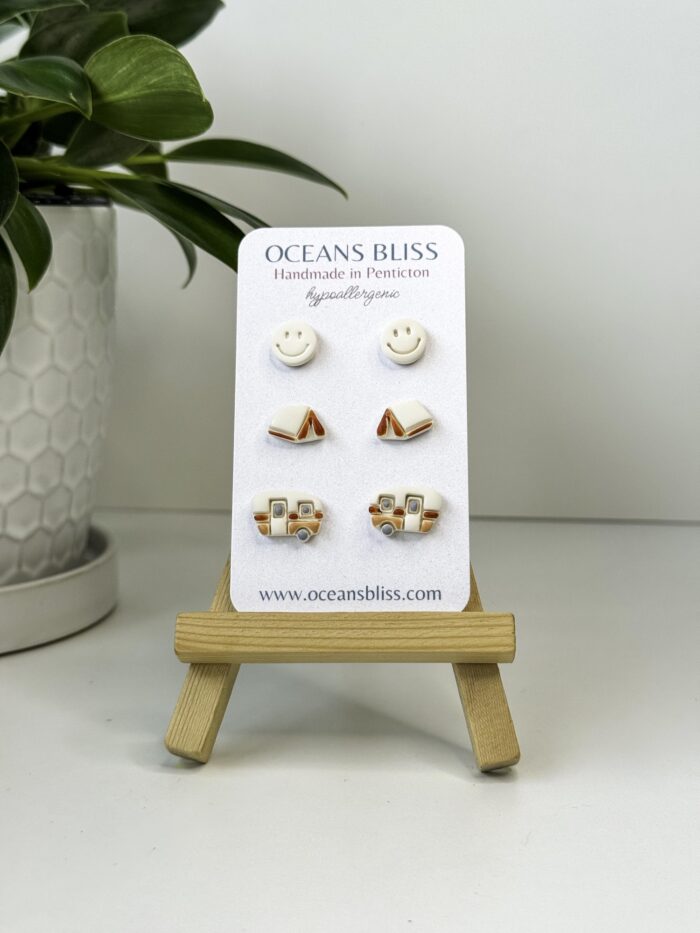 Happy Camper Stud Set (3 Colours) - Image 4