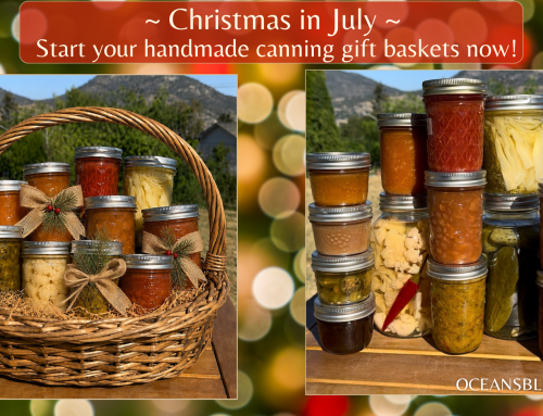 Christmas in July! Start your handmade canning gift baskets now!